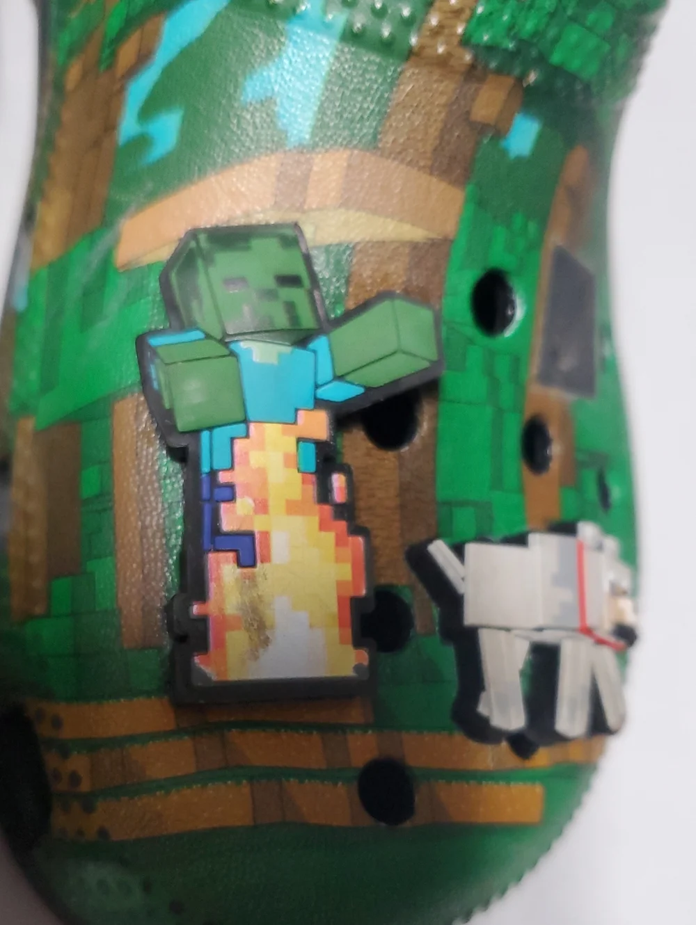 CROCS Classic Minecraft Kids Clogs Size 13 Gaming Casual School